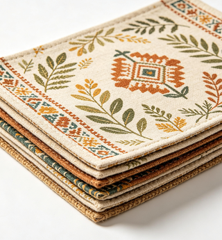Wmeaver - Tovaglioli Tavola Stile Boho Fattoria 13 Pollici Confezione 12pz